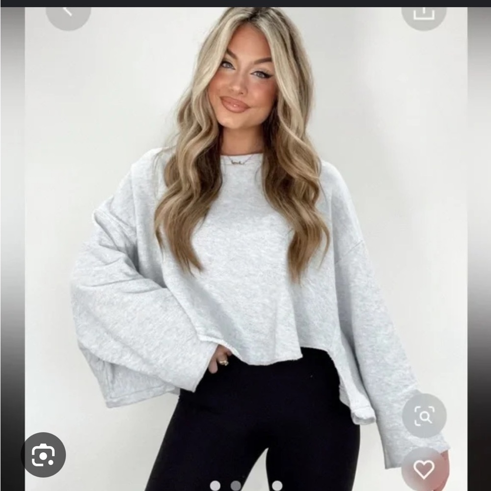 BUCKETLIST oversized sweatshirt small NWOT